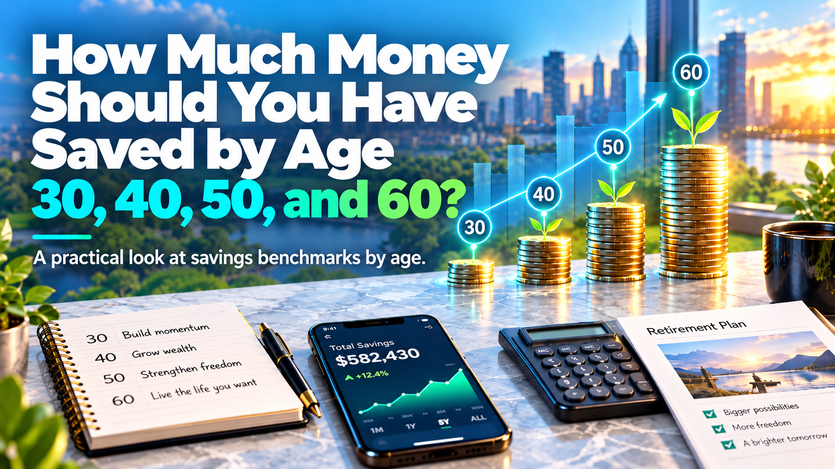 How Much Should You Have Saved by Age 30, 40, 50 & 60?